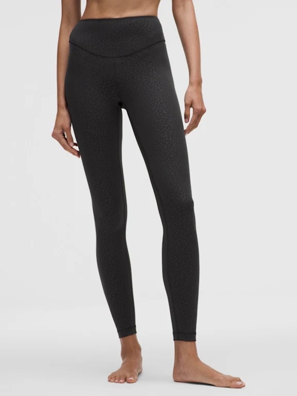 Lululemon Wunder Under SmoothCover High-Rise Tight 28" Black Leopard 8 New